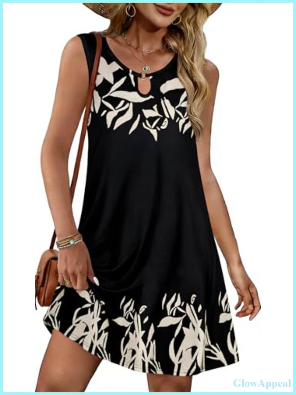 Sleeveless Sundress with Pockets Loose Fit Casual Summer Dress